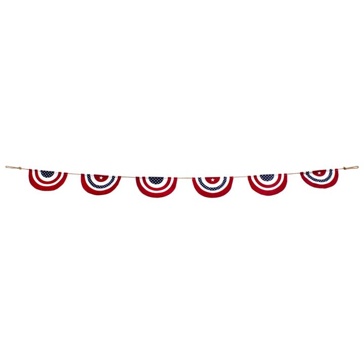 Americana Bunting Garland for wholesale by WT Collection