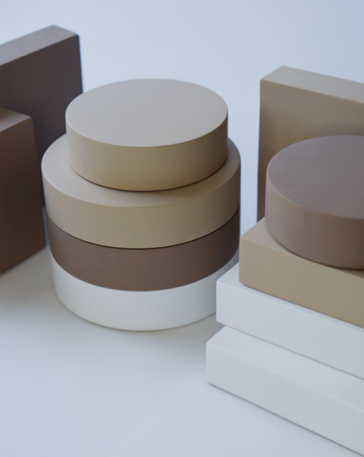 Block Set Project – Großhandel Verkaufsdisplay-Ständer/-Gehäuse – Beton-Zylinder- und quadratische Präsentationspodeste für den Einzelhandel4