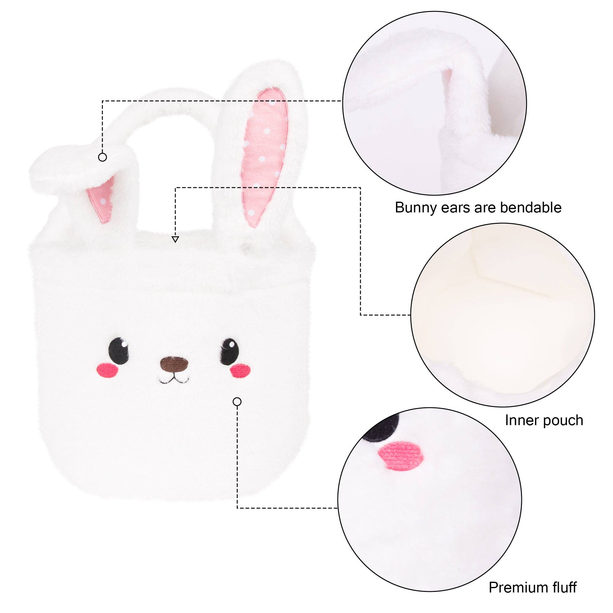 GEXWORLDWIDE - Wholesale Basket - Kids & Baby - Cute Bunny Plush Easter Basket for Kids3