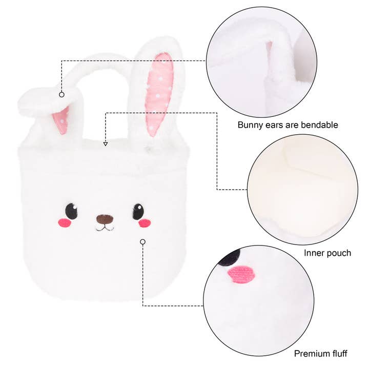 GEXWORLDWIDE - Wholesale Basket - Kids & Baby - Cute Bunny Plush Easter Basket for Kids3