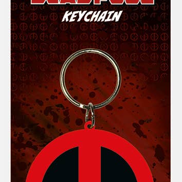Deadpool (Symbol) Rubber Keychain for wholesale by Pyramid International