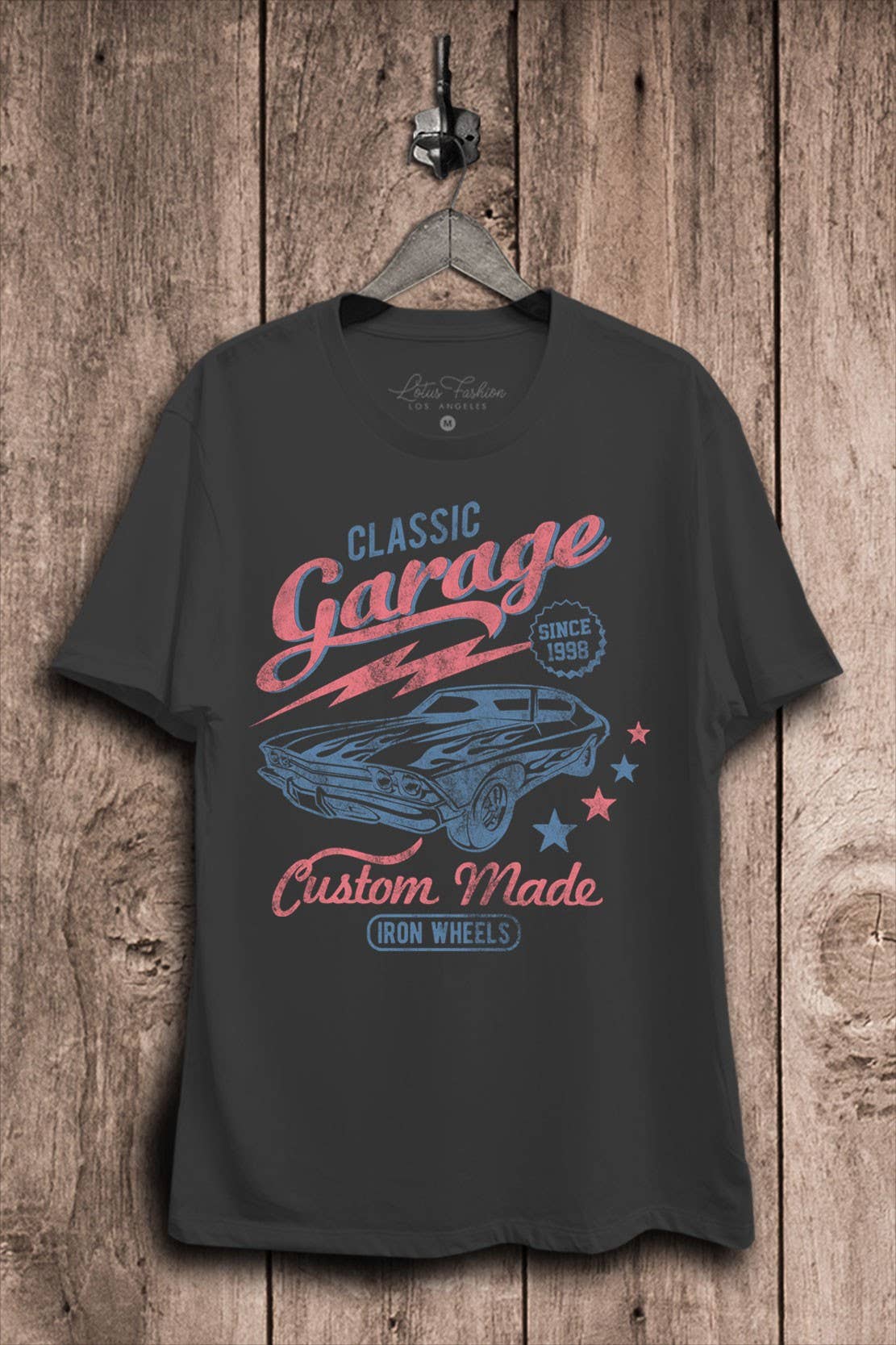 Lotus Fashion Collection - Vendita all'ingrosso Maglietta serigrafata - Donna - T-shirt grafica Classic Car Garage1