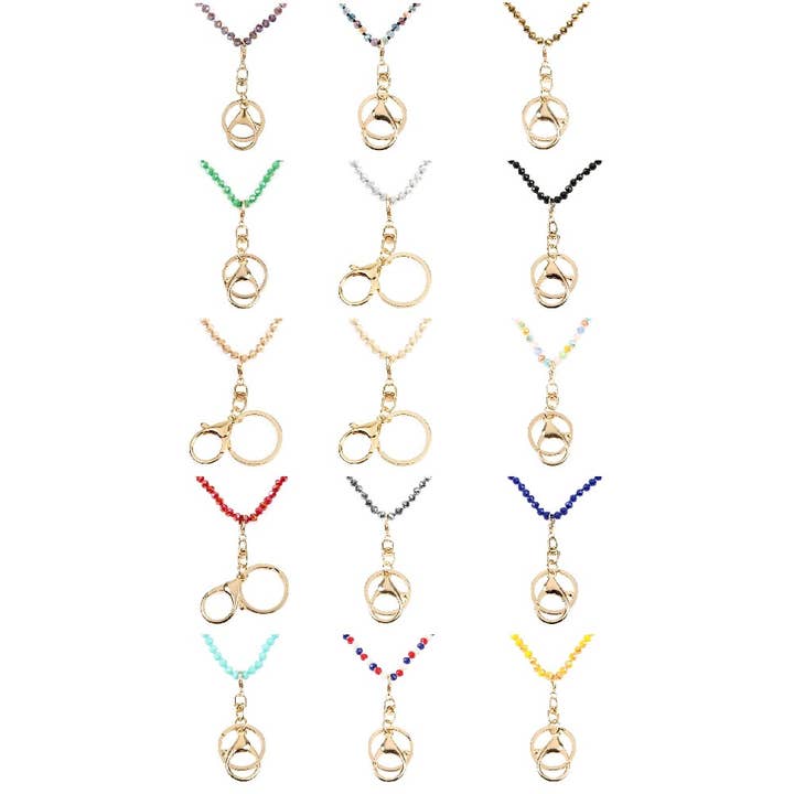 Lanyard-Ketten mit Glasperlen für den Großhandel von DOBBI