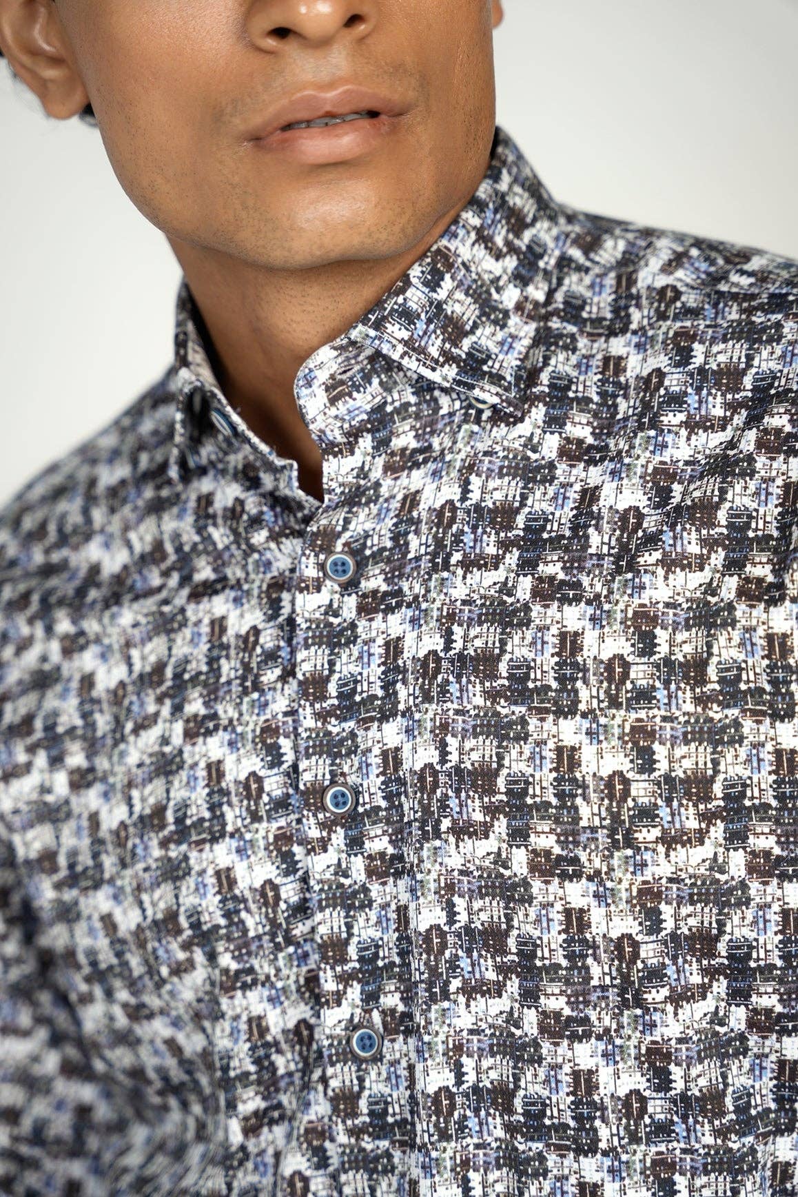 Luchiano Visconti – Camisa de botões - Homem por atacado – Coleção Assinatura Camisa Linha Daggered1