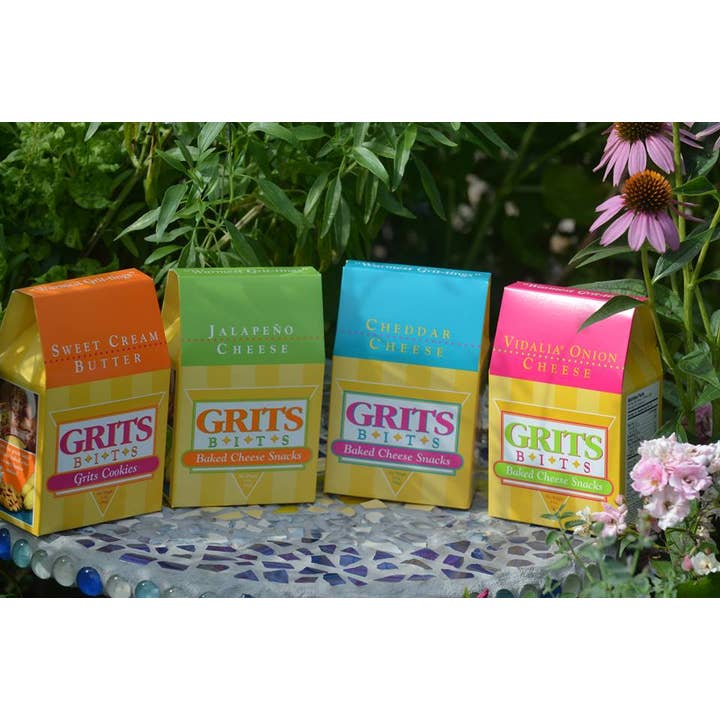 Grits Bits – wholesale Grits – Cheddar Grits Bits 3 oz Box