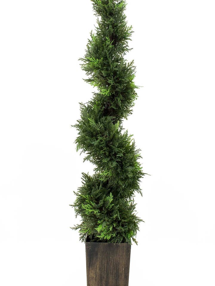 Albero artificiale a spirale singola da 4 piedi in vaso per la vendita all'ingrosso da parte di Tremont Floral Supplies