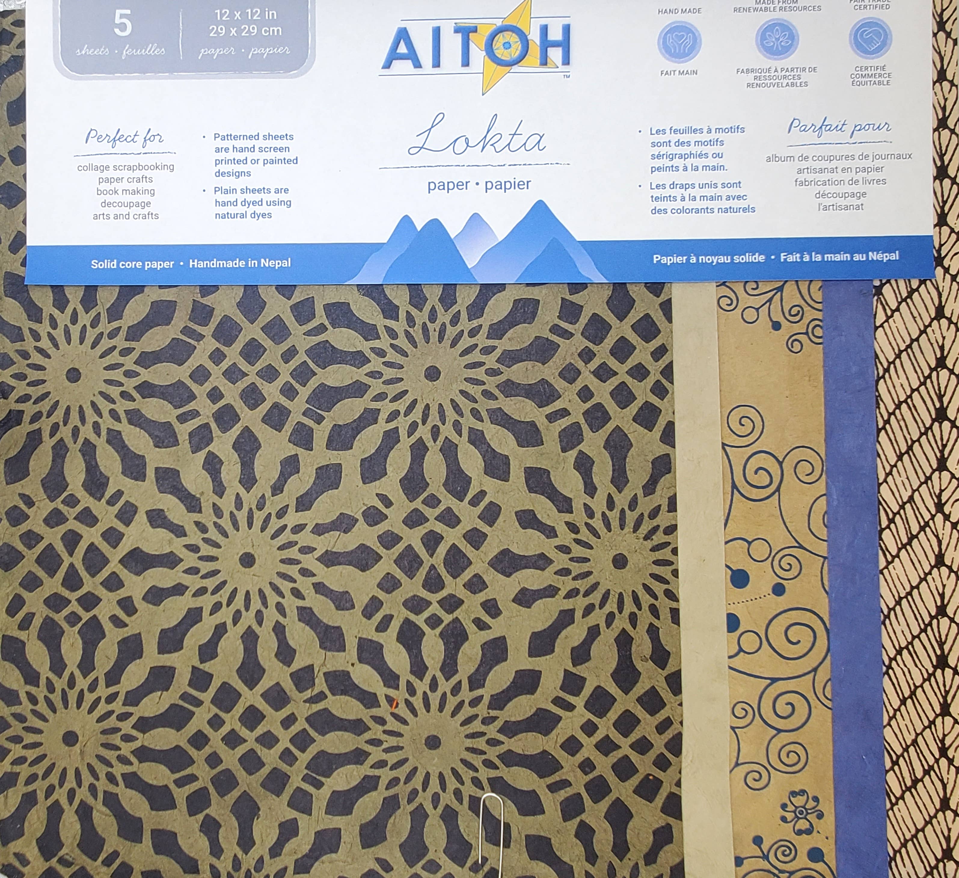 Aitoh Company - Vente Matériels de bricolage - Pack Papier, Petit, Bio0