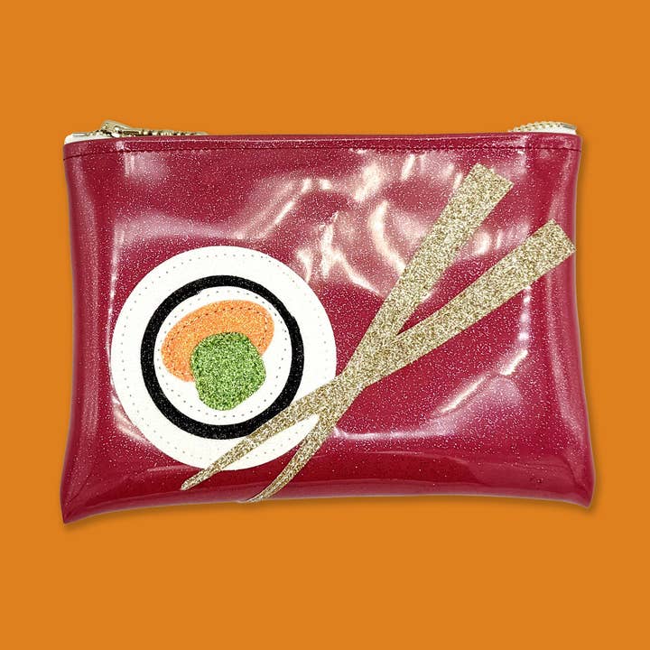 🍣✨ Sushi-elskerens Glitrende Clutch – Et Must-Have for Madelskere! for engroshandel hos Julie Mollo!
