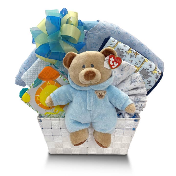 Welcome to the World Sleeper Gift Baskets for wholesale by Pellatt Cornucopia Gift Baskets