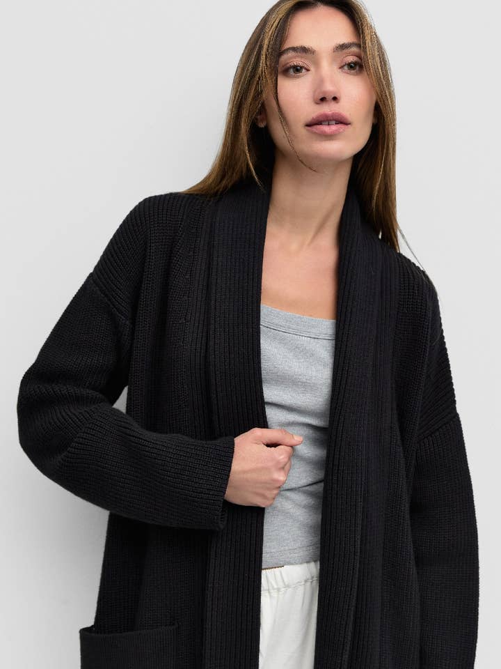 MOD REF - Vente Cardigan – femme - Le Cardigan Lynn | Cardigan à Col Châle Oversize3