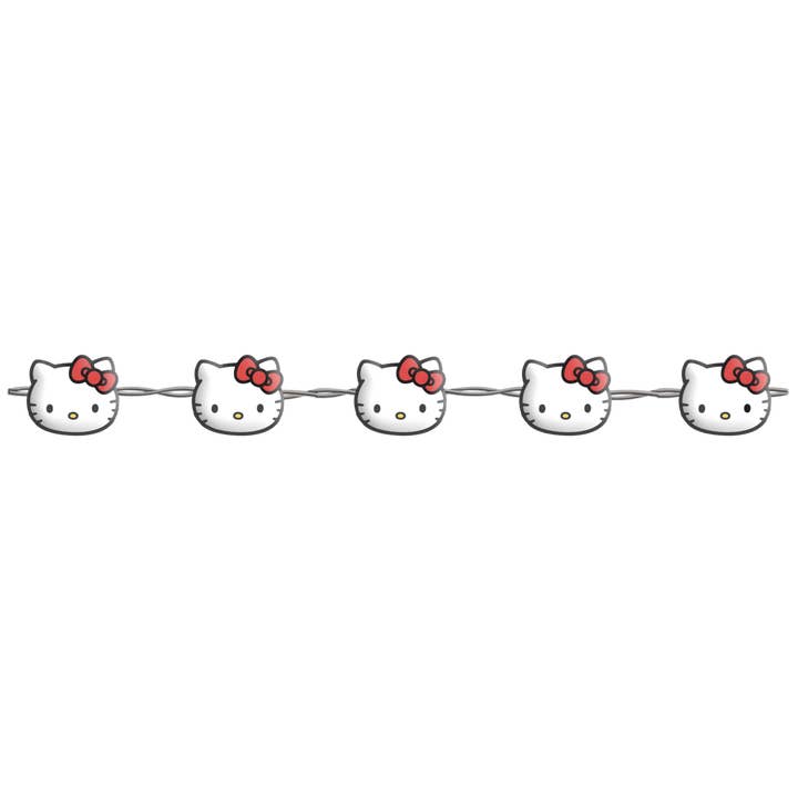 Silver Buffalo - Wholesale String Lights - Hello Kitty Face Lights Boxed 20ct Copper String Light