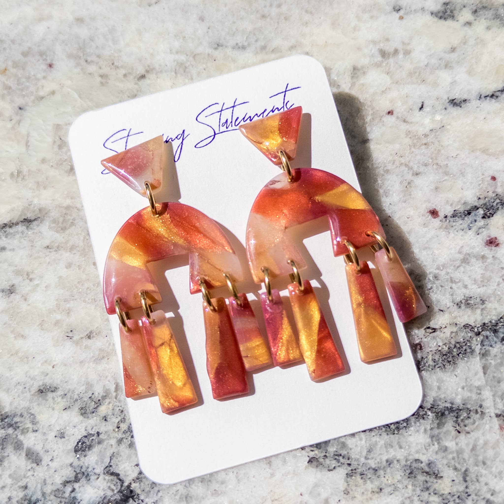 Stunning Statements - Wholesale Dangle Earrings - Naima Clay Dangle Earrings5