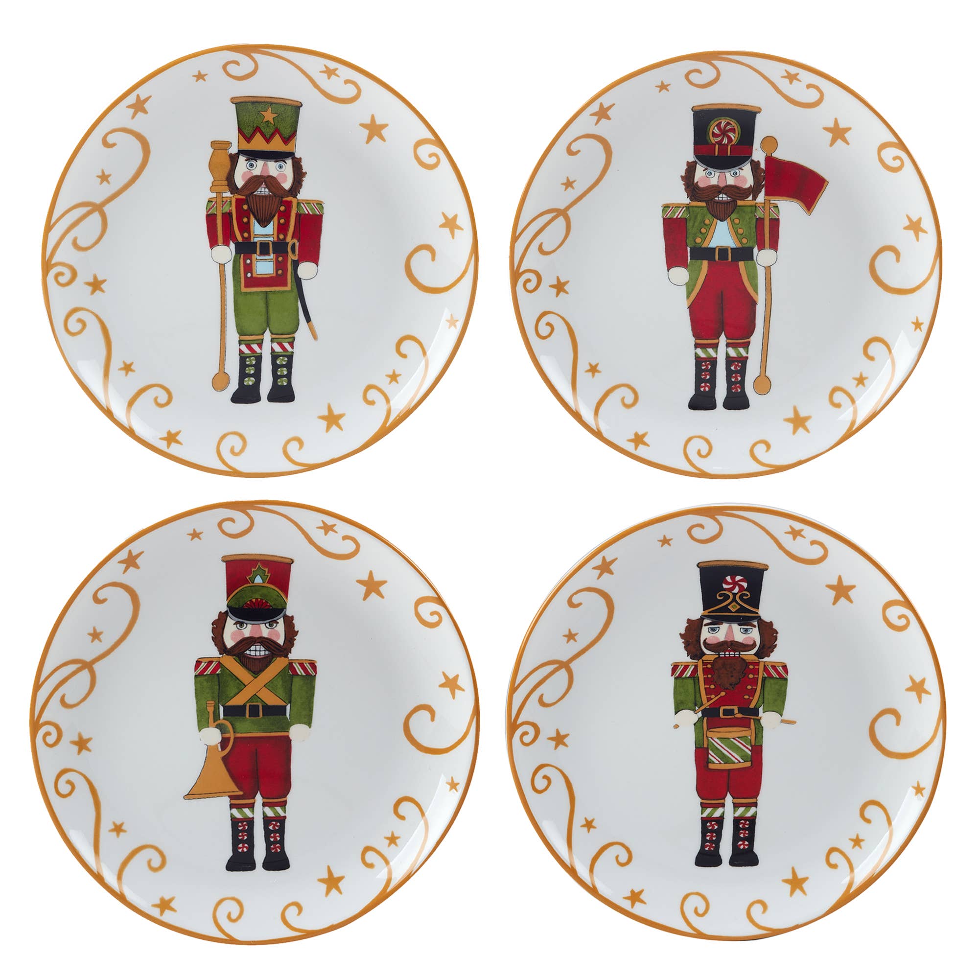 Certified International - Wholesale Dinner Plate - Holiday Magic Christmas Nutcracker  Dessert Plate 9" asst.0