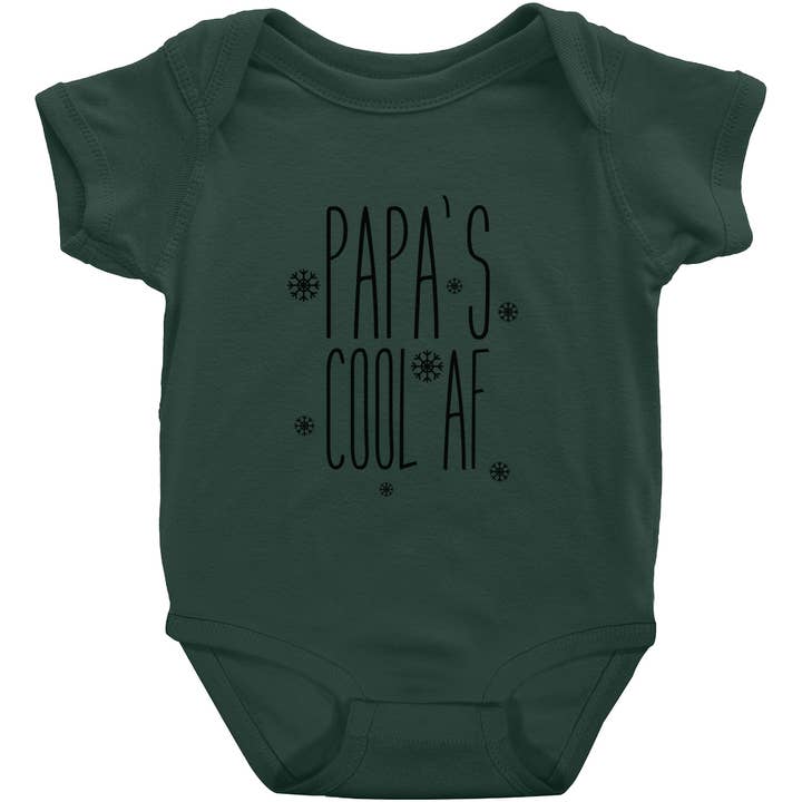 Design à manches courtes Cool AF de Papa 2 pour la vente par Potty Mouth Tots