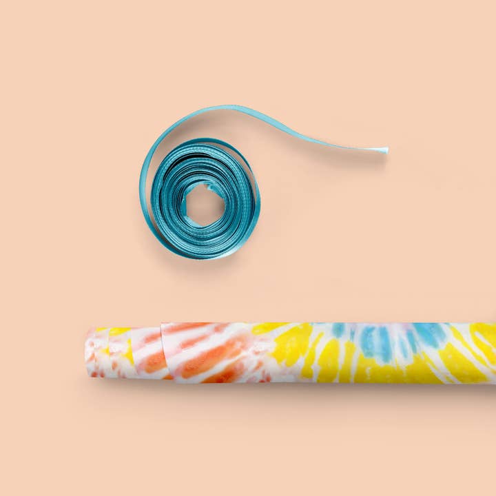 MELLOWWORKS - Wholesale Flat Wrap - TIE DYE Gift Wrap (SHEET)2