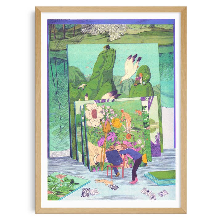 KIBLIND Atelier - Wholesale Poster - A3 Poster - The Painter's Studio - Karlotta Freier