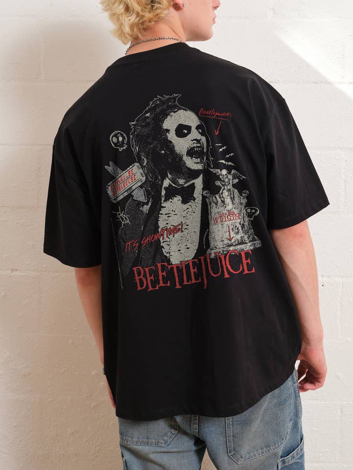 Beetlejuice Grave Oversized Tee for wholesale by Threadheads