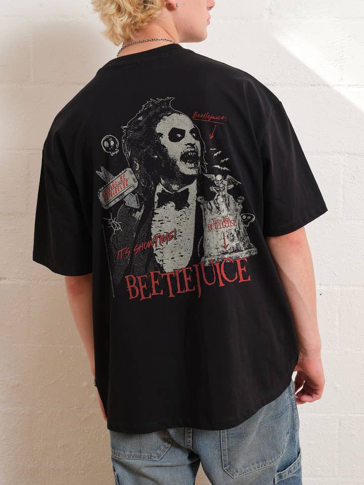 Beetlejuice Grave Oversized Tee for wholesale by Threadheads