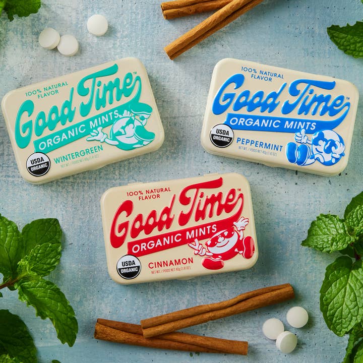 Big Sky Brands Inc. - Wholesale Mints - Good Time Organic Mints - Peppermint - 48ct