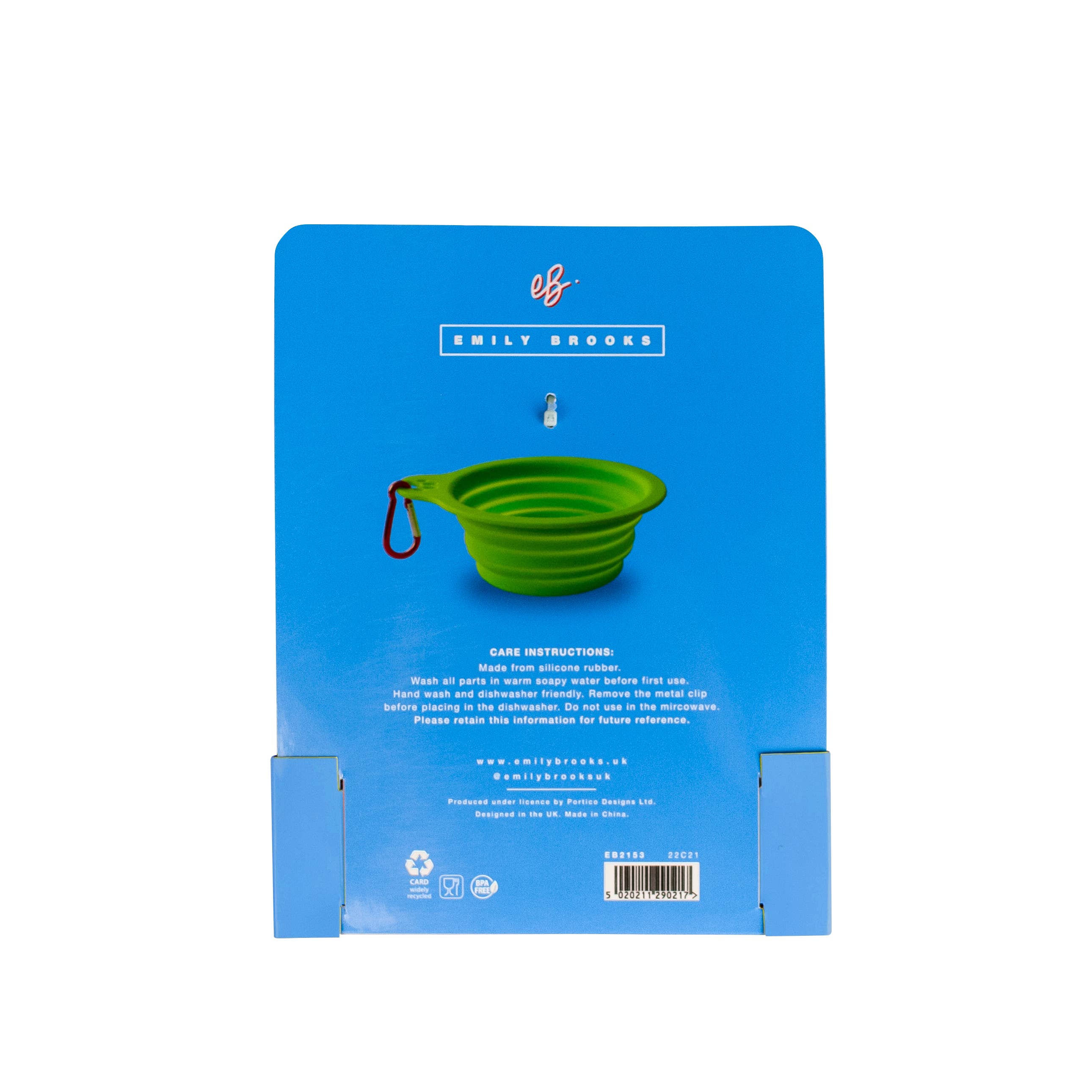 Portico Designs – wholesale Pet bowl – Cat/dog – Emily Brooks  Collapsible dog bowl1