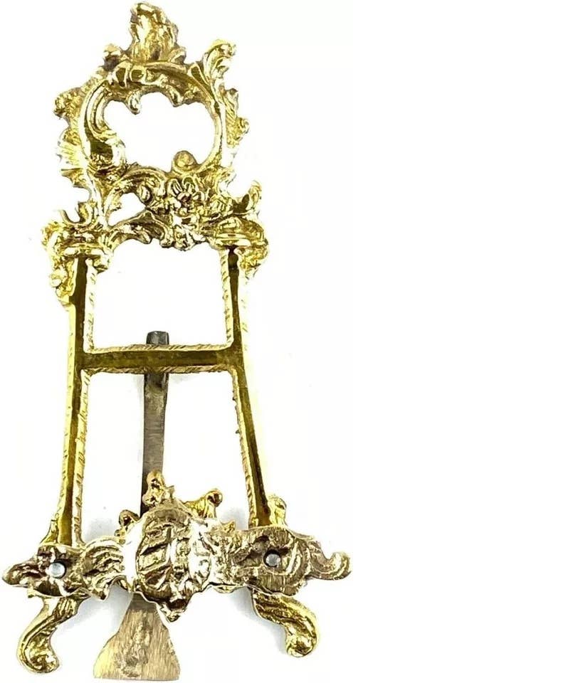 Alza - Vente Chevalets - Chevalet de Présentation en Laiton Massif 6" pour Support de Plaque Photo2