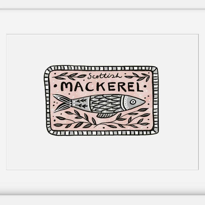 Mackerel Print for wholesale by Juniper Press