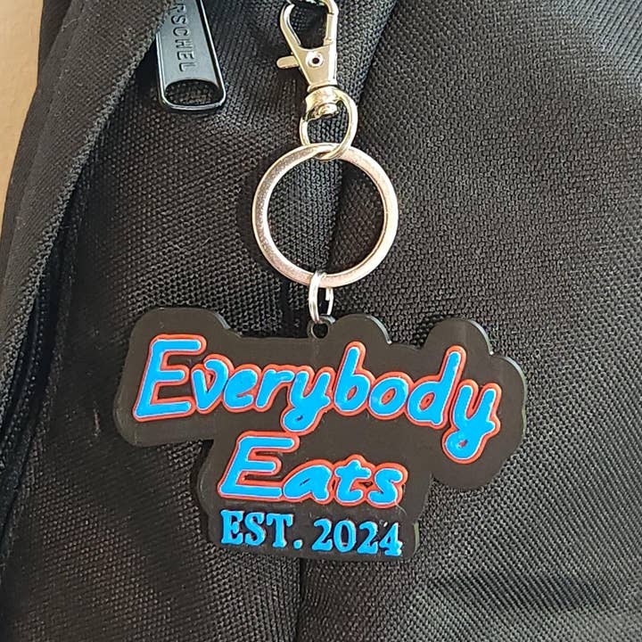 ModoWorks - Wholesale Keychain - Unisex - Everybody Eats Est 2024 Keychain2