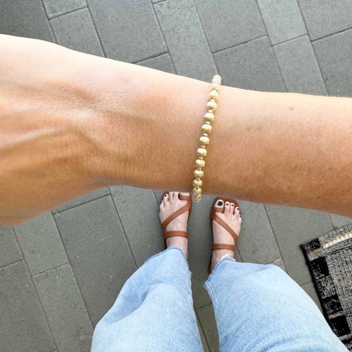 Hayden B. Jewelry - Wholesale Beaded Bracelet - Ribbed Bead Bracelet2