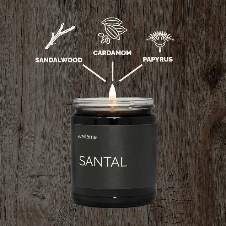 Everlume - Wholesale Jar/Filled Candle - Santal Soy Wax Jar Candle - Non-Toxic, 50 Hour Burn2