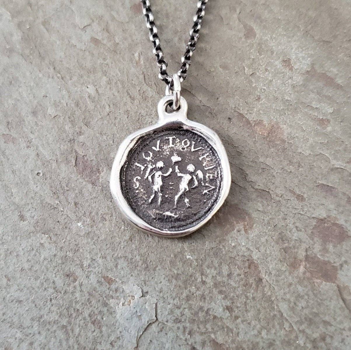 Plum and Posey - Wholesale Pendant/Charm Necklace - Burning Love French Wax Seal Necklace - Adoration0