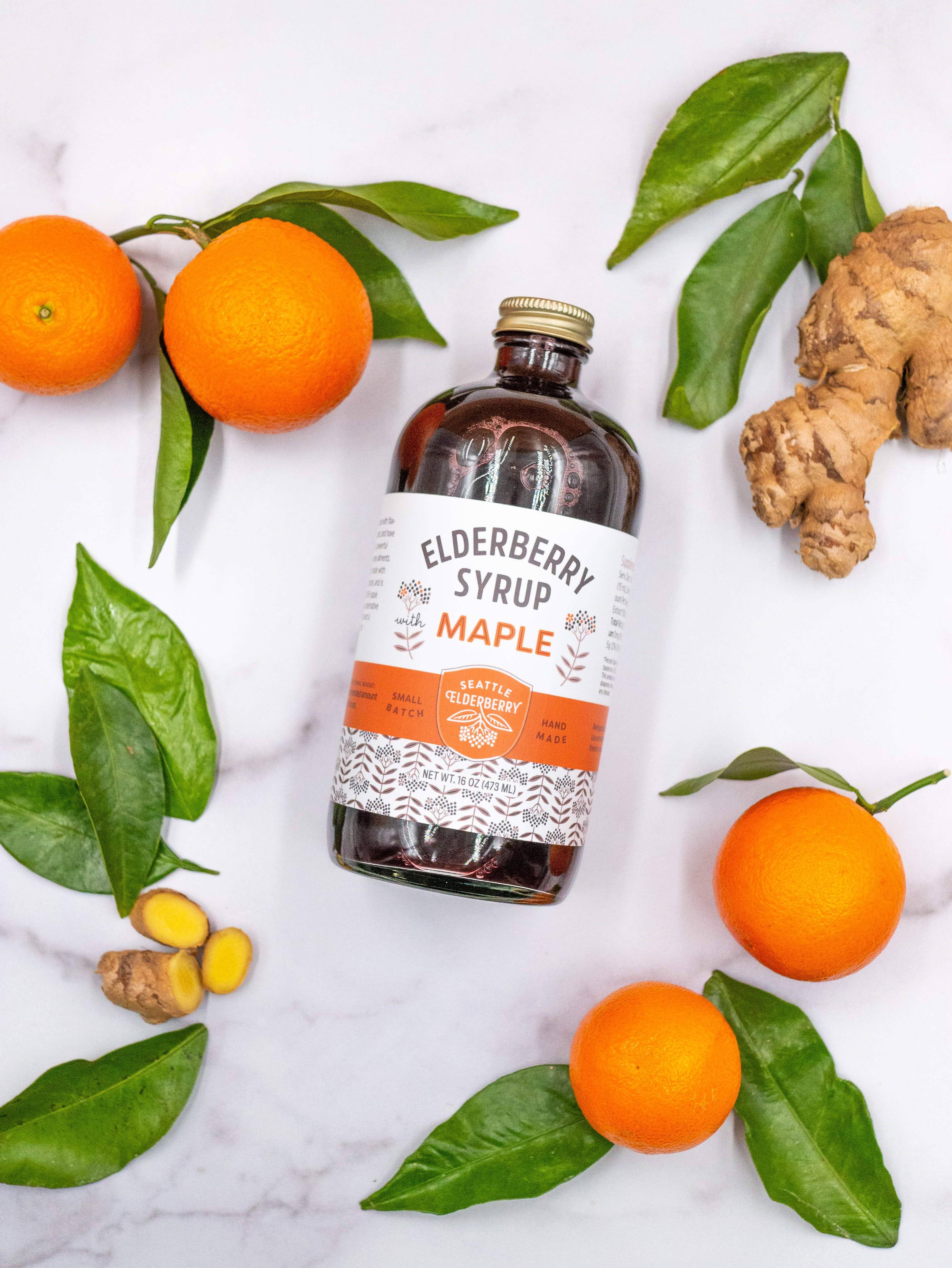 Seattle Elderberry - Wholesale Oral Supplement/Vitamin - Organic Elderberry Syrup with Maple2