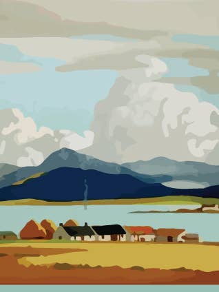 440C Blue Hills / Periodic Society / Greeting Card for wholesale by Periodic Society