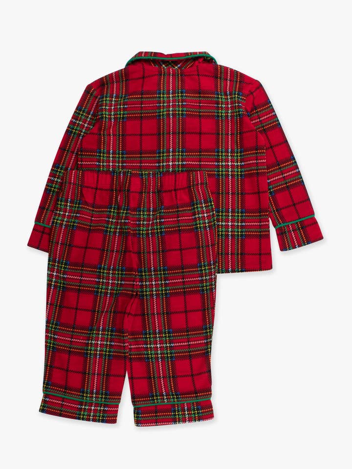 Rood SoftSnooze™ Jongens Rode Nicholas Ruitjes Lange Mouwen Knoopsluiting Pyjama Set voor groothandel op Faire5