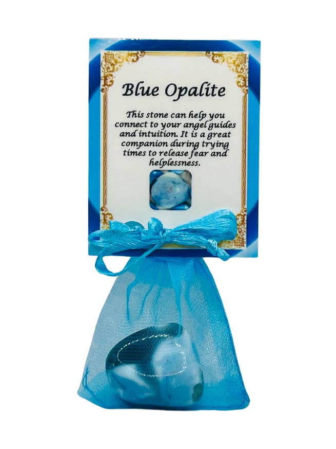 Taschenkristall Blaues Opalit für den Großhandel von VPS Stones Inc.