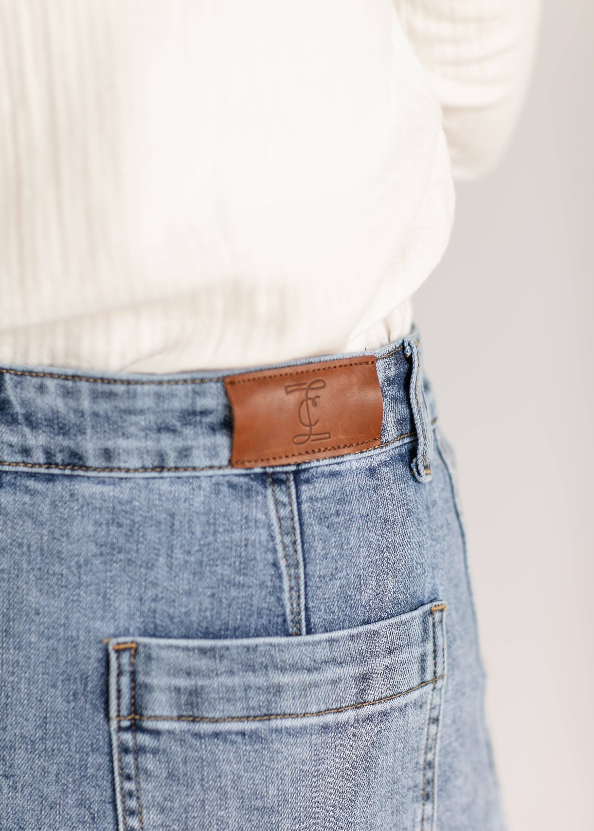 Inherit Clothing Company – wholesale Kjol - Dam – Elin Främre Ficka Maxi Jeanskjol5