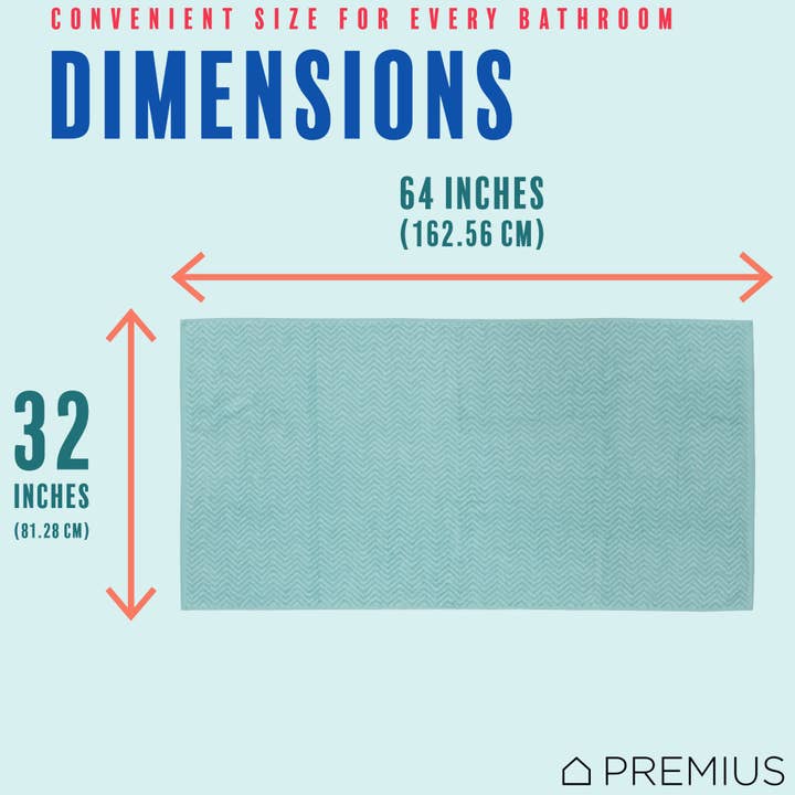 ShopBobbys - Wholesale Bath towel - PREMIUS 2 Pack Chevron 100% Cotton Yarn Dyed Bath Sheet Towel, 32x64 Inches37