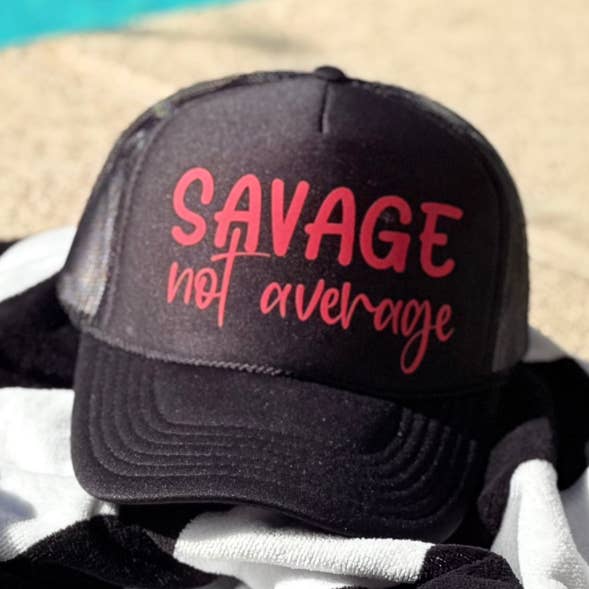 SAVAGE not average TRUCKER HAT and other Purchase Wholesale savage. Free Returns & Net 60 Terms on Faire trending on Faire.