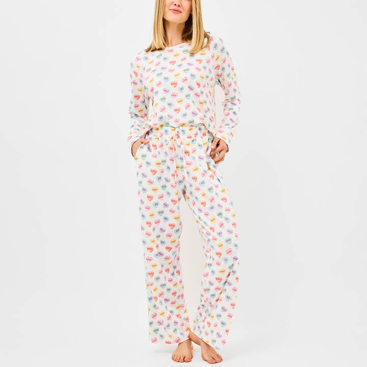 Conjunto de Calças Annie Corações de Doce por atacado de Mary Square