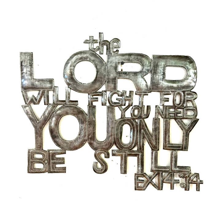 Le Seigneur combattra pour toi pour la vente par Haiti Fair Trade- Papillon Marketplace