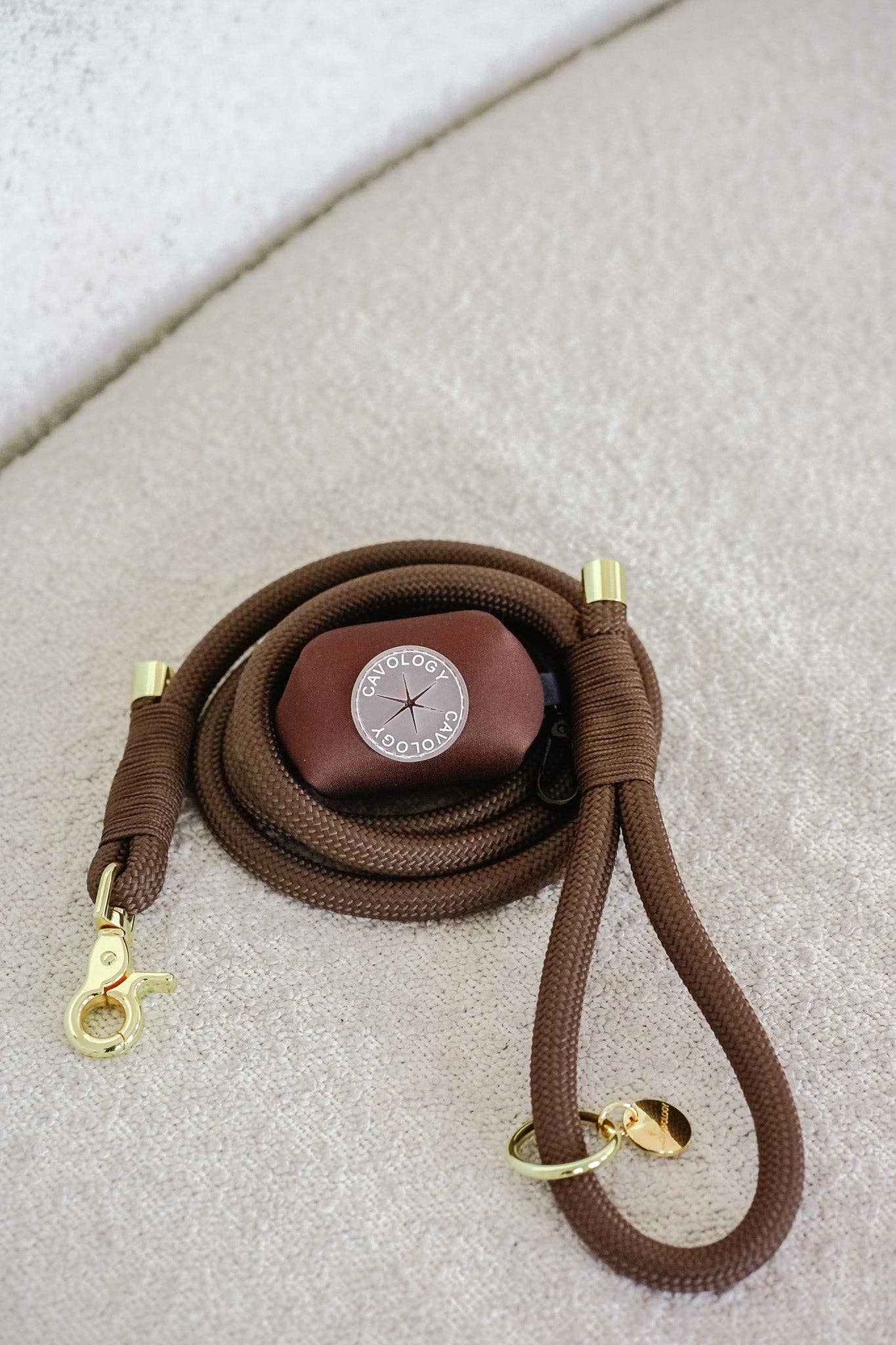 Cavology - Wholesale Pet Leash - Dog - BRAIDED ROPE LEASH - Chocolate Brown5