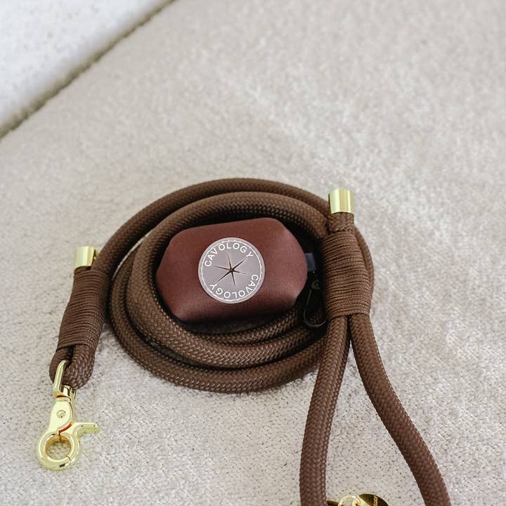 Cavology - Wholesale Pet Leash - Dog - BRAIDED ROPE LEASH - Chocolate Brown5