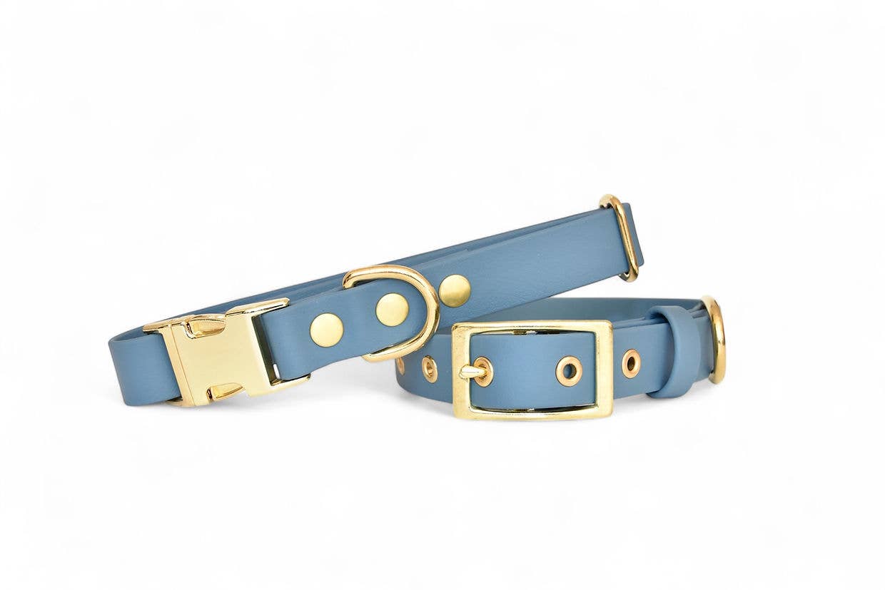 Pompon & Pets - Wholesale Pet Collar - Dog - Petrol Blue Collar - Biothane