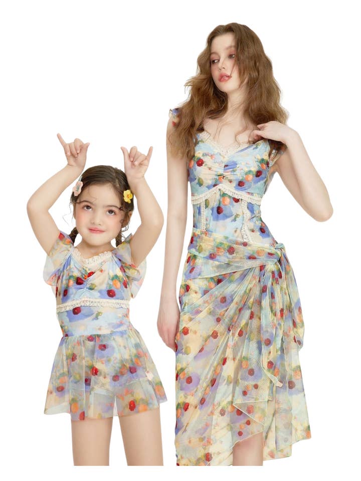 Multi Colored Sunberry Bloom Mommy & Me Set for wholesale on Faire6