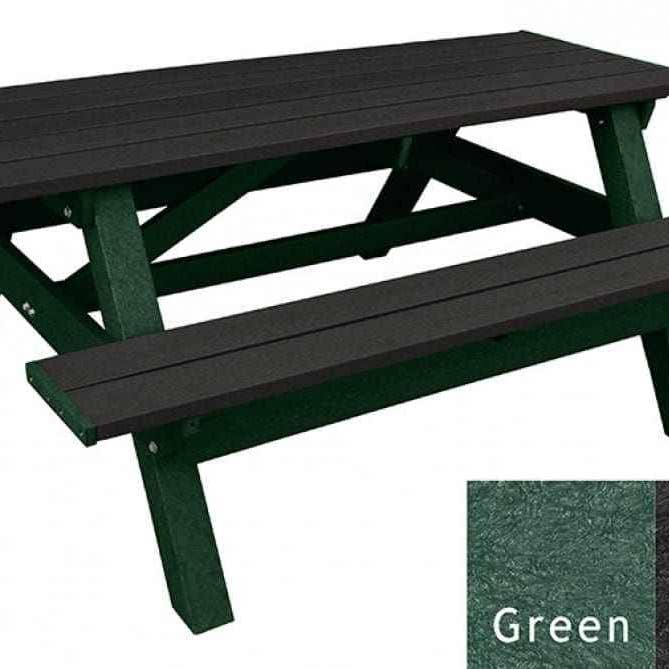 Patio Elegance - Wholesale Patio Table - Deluxe Picnic Table – 6′ Durable Recycled Plastic Outdoor Seating15