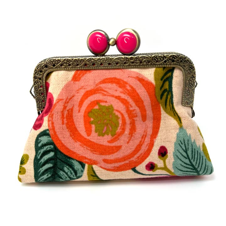 Kiki & Syds - Wholesale Clutch Bag - Women's - Kiki & Syds ON THE GO Credit Card Clutch - Joliet Rose Cream