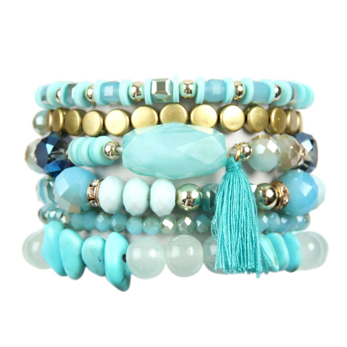 MYS Wholesale Inc - Wholesale Beaded Bracelet - Boho Charm Tassel Bracelet12