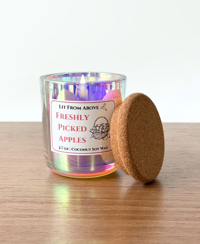 Lit From Above - Wholesale Jar/Filled Candle - Freshly Picked Apples • 2.7 oz1