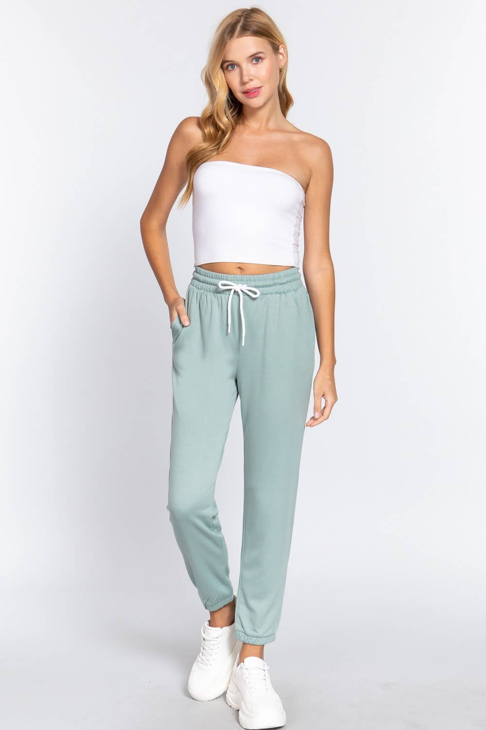 Active Basic | Active USA - Wholesale Athletic Sweatpants/Joggers - Women's - French Terry Fleece Long Jogger Pants14