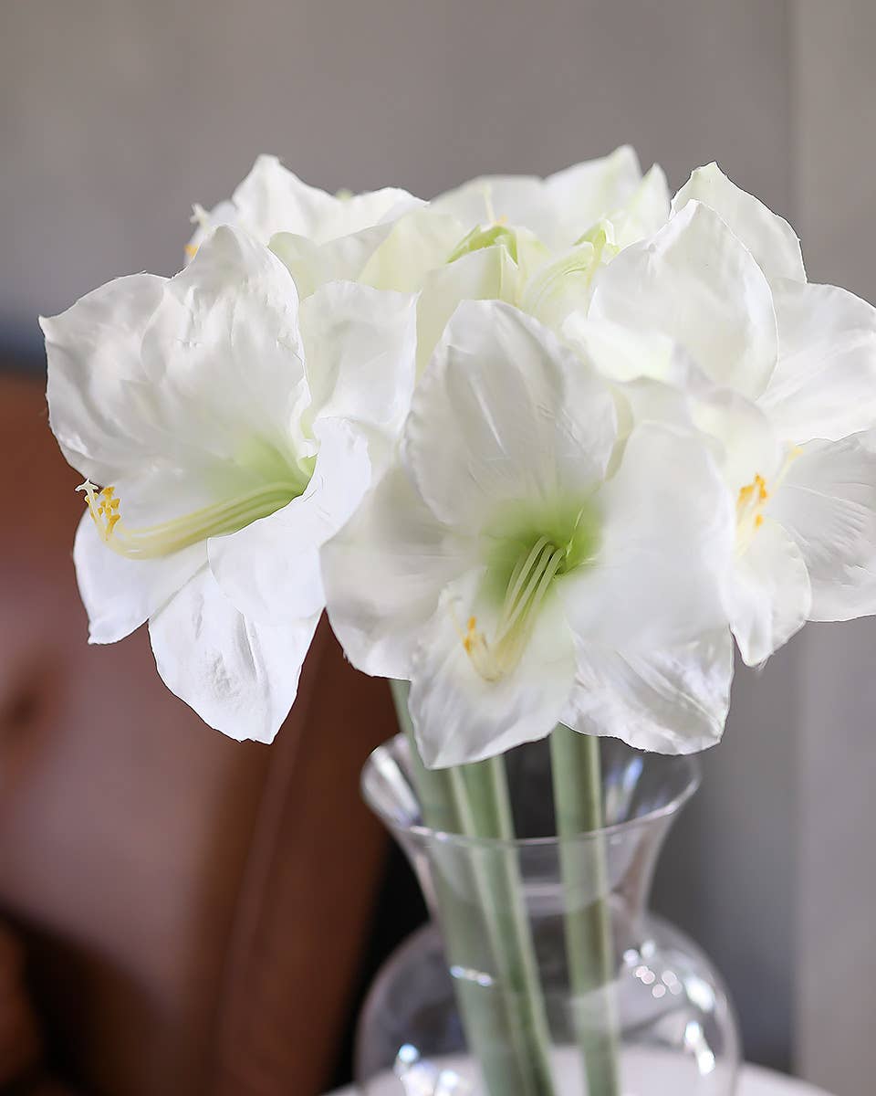 Prestige Botanicals - Wholesale Artificial flowers - White Artificial Amaryllis 19.5”3