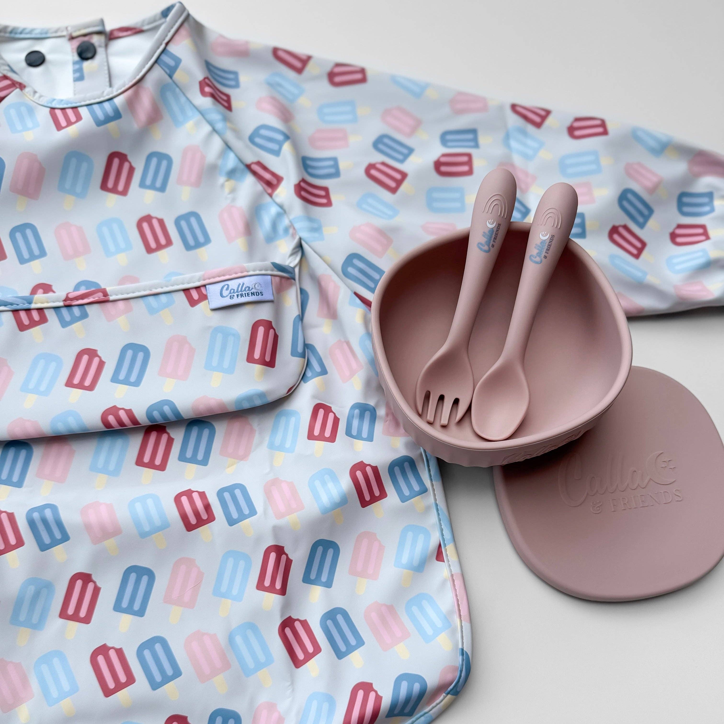 Calla & Friends - Wholesale Bib - Baby - The Grayson Long Sleeve Bib - Popsicles6